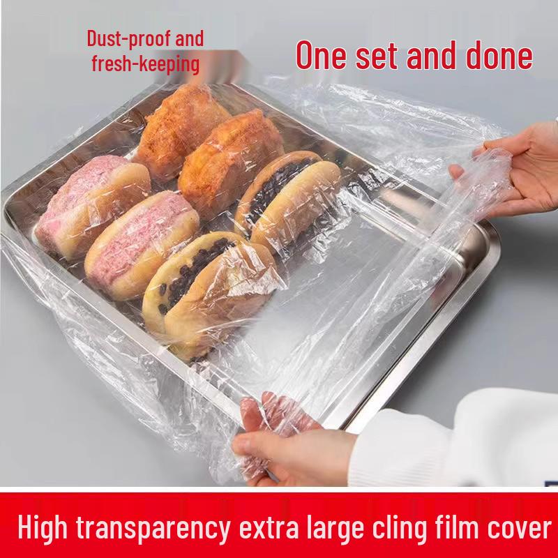 Einweg-PE-Lebensmittel-Frischhaltefolienabdeckungen: Ölfest, Große Tablettabdeckung für BBQ und Hummer