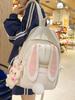Harajuku Girl Backpack With Bunny Ears School Bag For Teens Waterresistant With Adjustable Straps