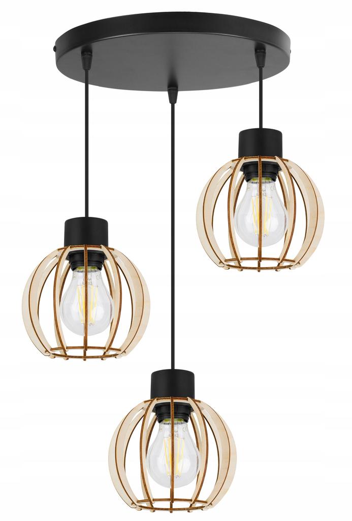 MODERN WOODEN LED CEILING HANGING LAMP