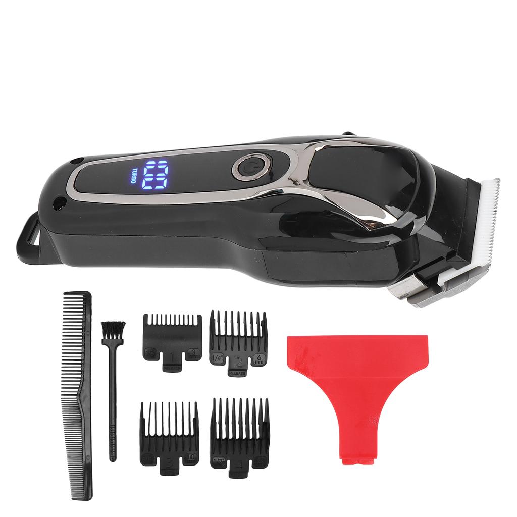 Electric Hair Trimmer Clipper Shaver Professional Hair Cutting Grooming Kit with 4 Guide Combs for Men