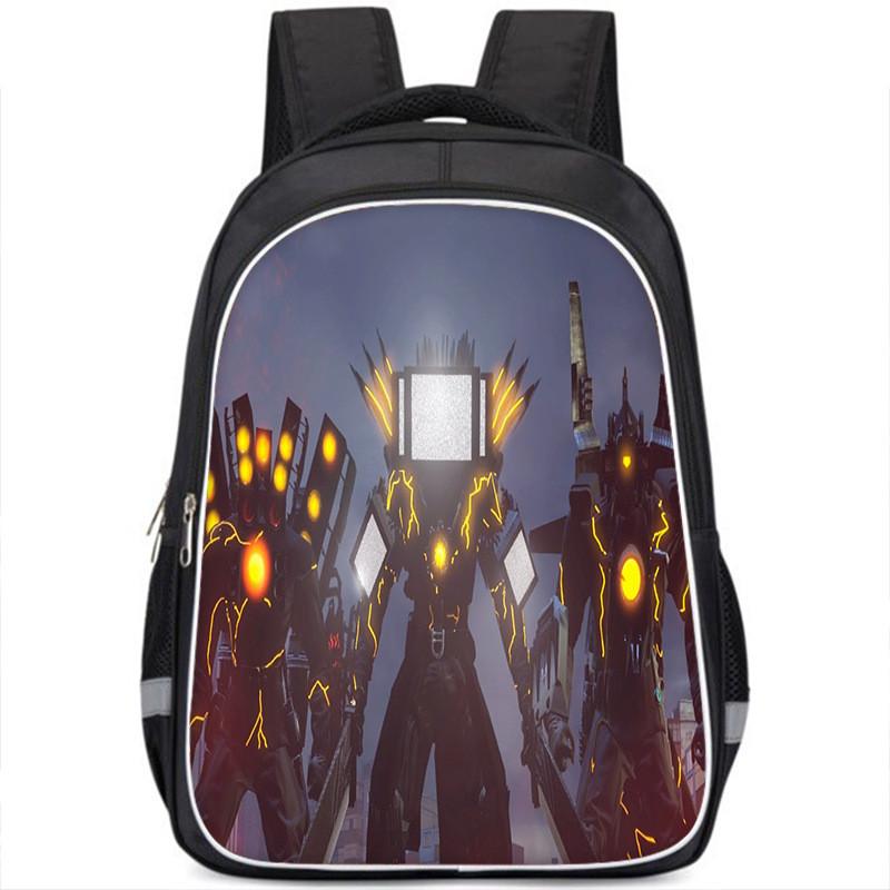 Vibrant Cartoon Character Backpack For Kids Stylish Oxford Cloth Large Capacity