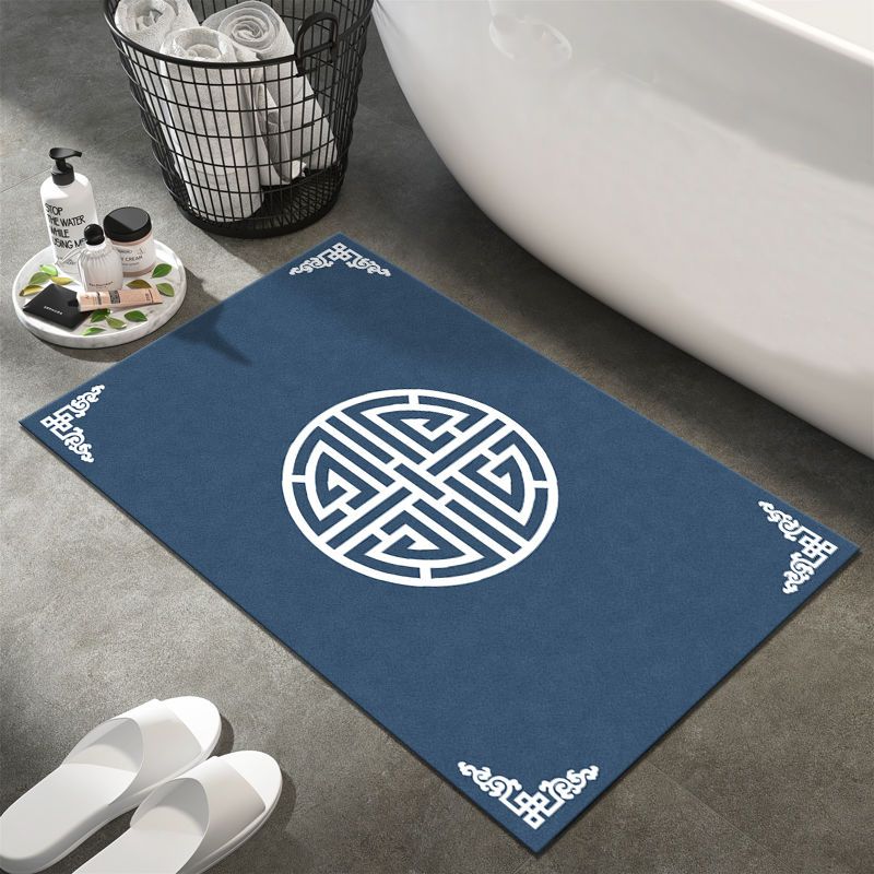 Chinese toilet, bathroom, diatom mud door non-slip foot pad, quick-drying and dirt-resistant soft pad