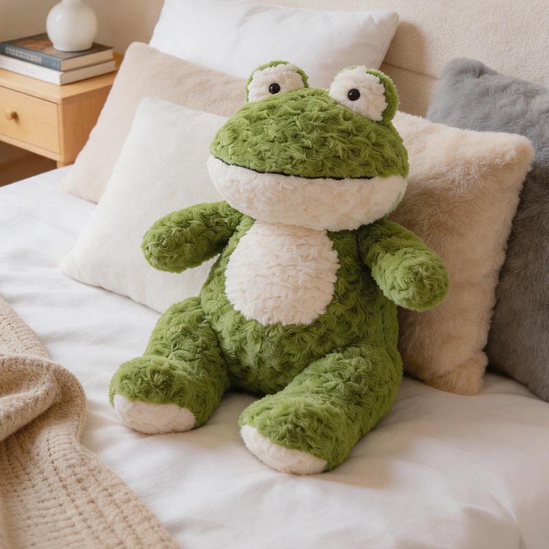 Adorable 45cm 60cm Plush Toy Frog Stuffed Animal Plushies Sleeping Cute Long-legged Frog Plush Doll Birthday Present