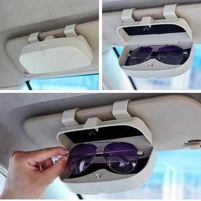 Multifunctional Car Sun Visor Glasses & Ticket Clip Storage Box