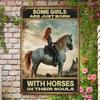 Metal Horse Wall Art Vintage Tin Sign Farmhouse Decor Western Bar Rustic