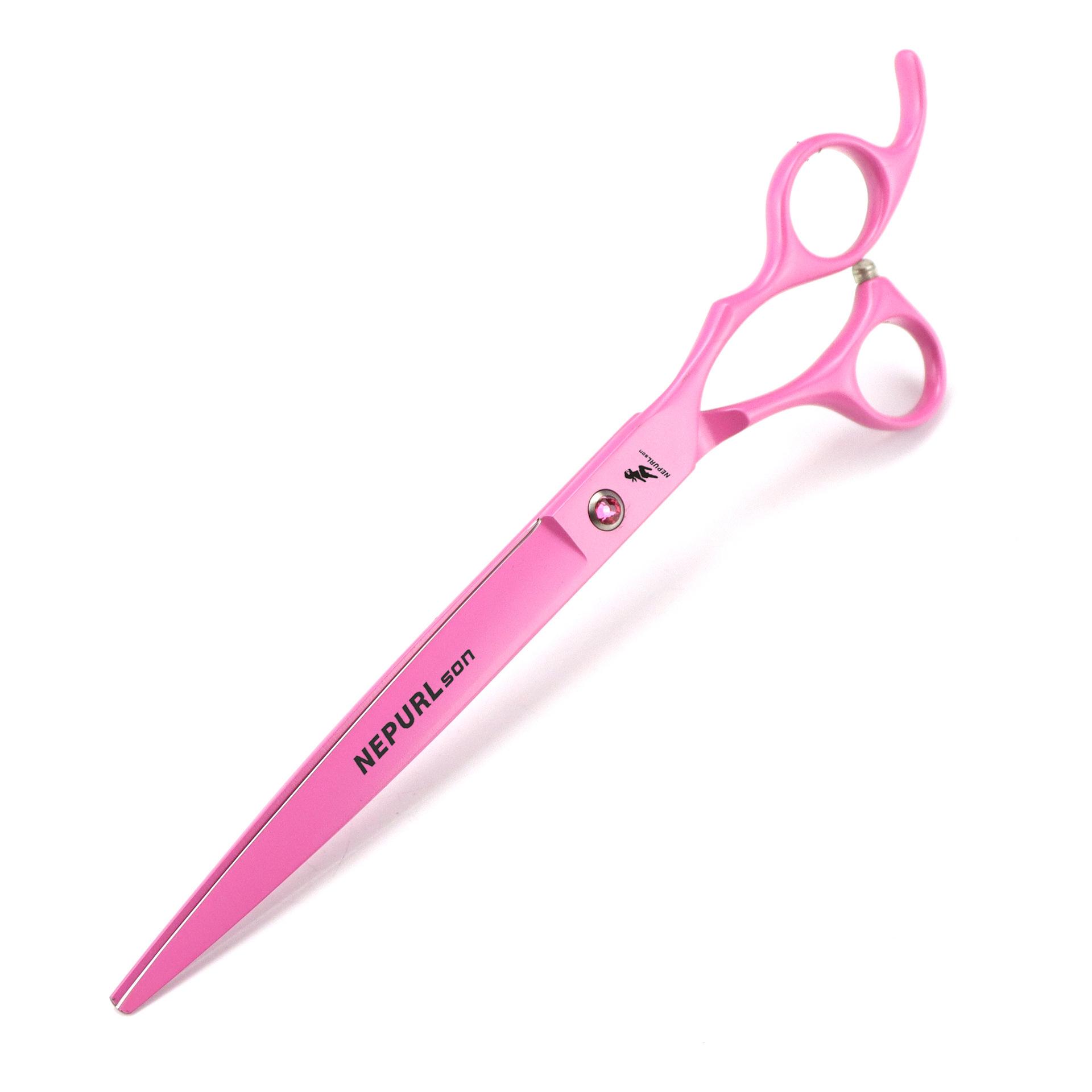 8 Nappson Hand-shaped Pet Grooming Shears - Straight Blade