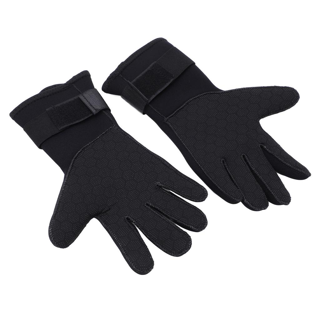 2 Pcs Diving Gloves 5MM Comfortable Non Slip Thickened Warm Wear Resistant Handguard Diving Gloves