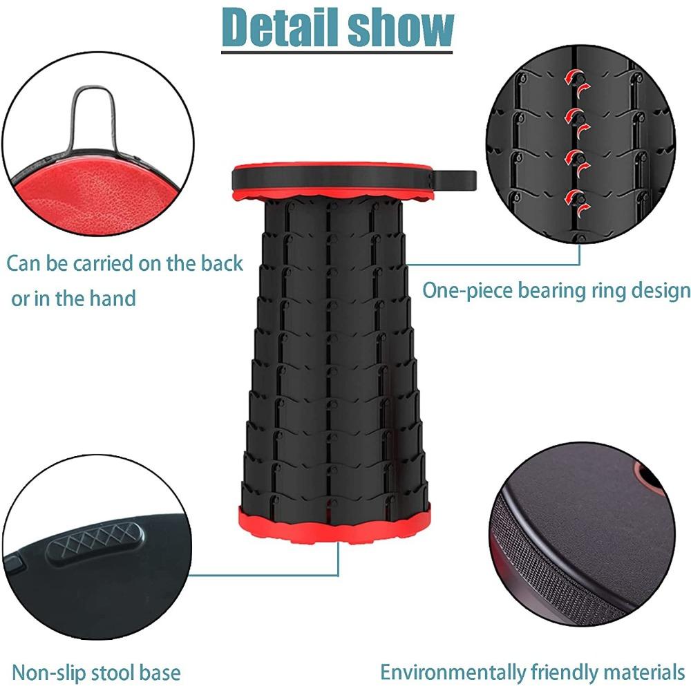 Portable Folding Stool, Load 560 Lb for Outdoor Camping Travel Indoor Dining Party