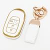 4/5 Buttons Tpu Auto Keyless For Honda Hr-V Cr-V Pilot Accord Civic Sport Si Ex Ex-L Car Key Case Cover Keychain Protector