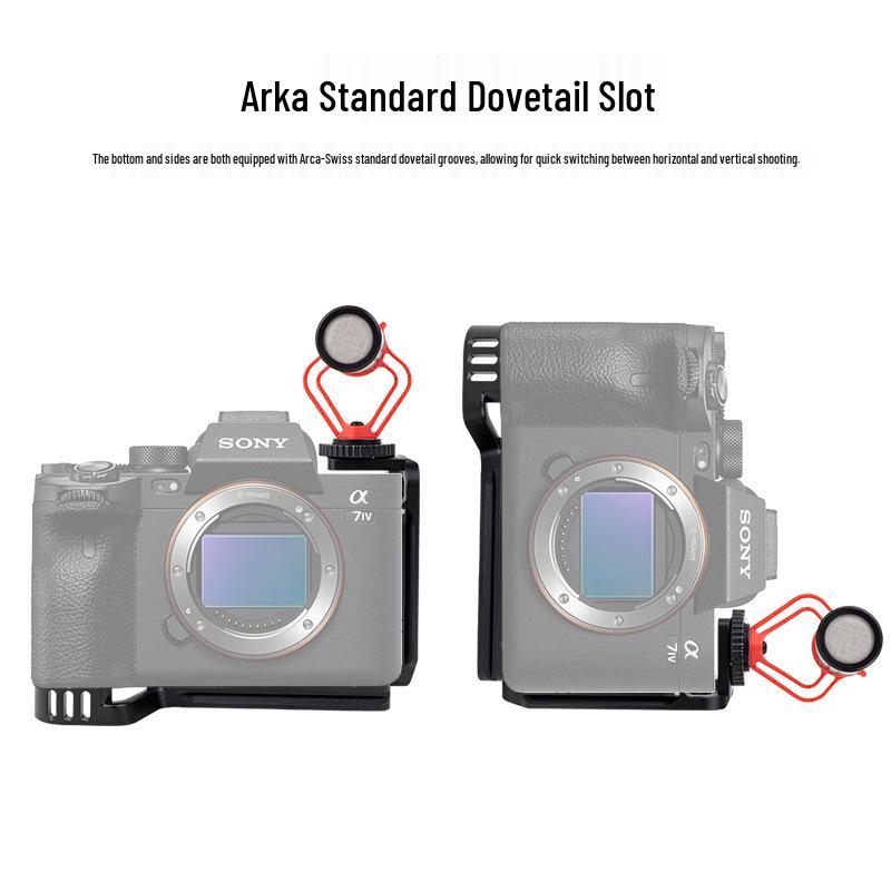 

2nd Gen A7M4 Tripod: Ball Head, Quick-Release Legs, DSLR Plate, Rabbit Micro R4L Cage, Horizontal/Vertical Expansion. Yes чёрный