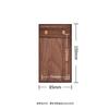 Fangye | Black Walnut Menu Holder Folder Solid Wood Base Plate Retro Textured Design Japanese Style Brass Coffee Restaurant