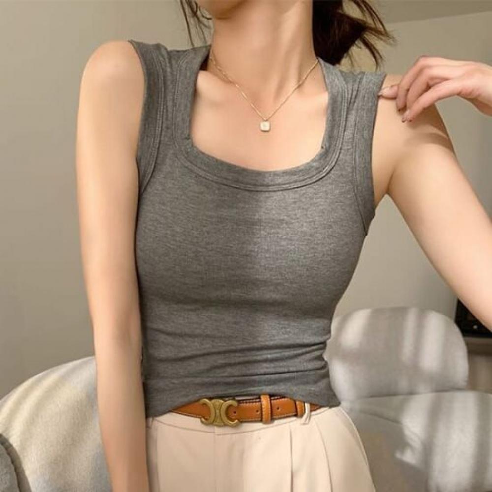Navava Daily Square Neck Bra Cap Sleeveless Top Nt2687