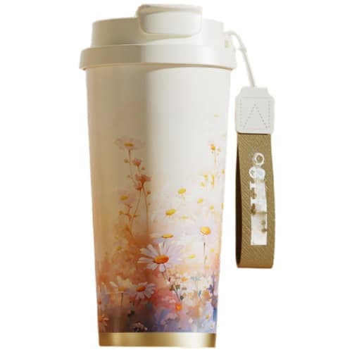 

316 Ceramic Thermos Cup Liner, Portable Coffee Cup Keeps Warm and Cool, High-Quality Design, 520ml Large Capacity, for School, Work, Travel, and Outdo