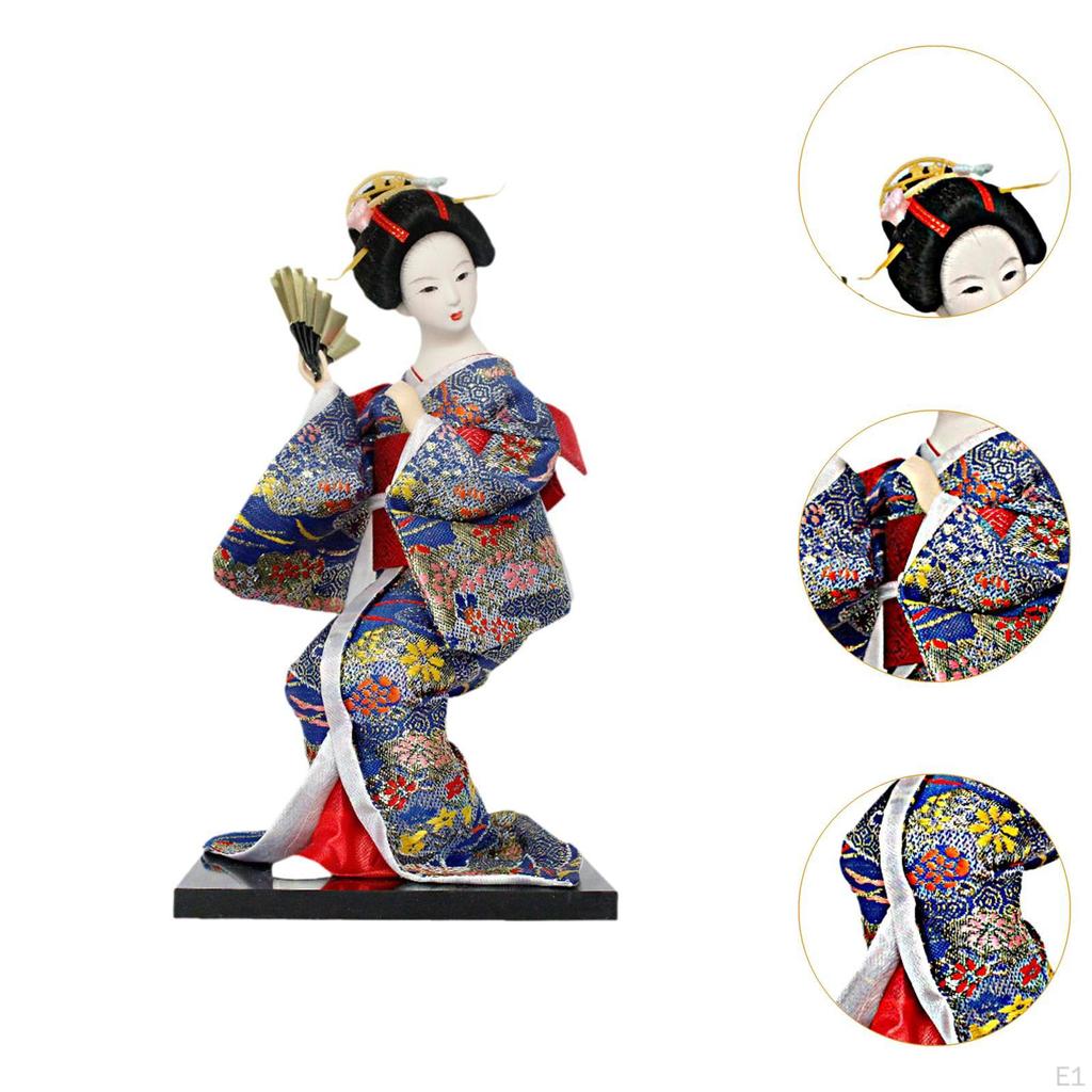 Asiatische Kabuki-Figur, Japan, Kimono-Mädchen, Skulptur, Bastelgeschenk, japanische Puppe für Badezimmer