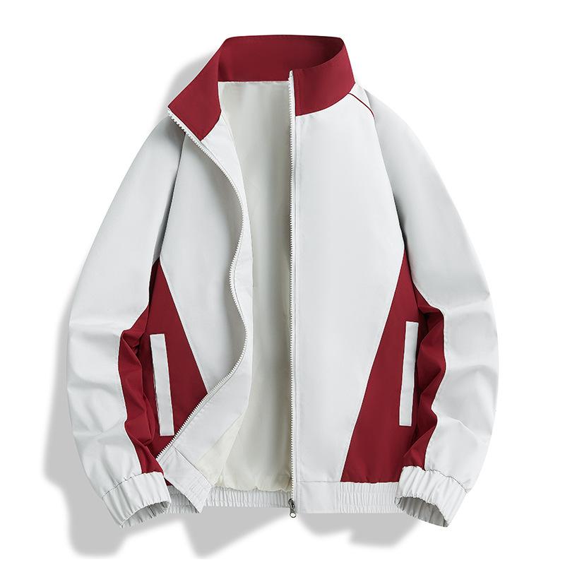 Stand-collar Jacket for Men and Women, Spring and Autumn Thin Single-layer Jacket, Windproof and Waterproof