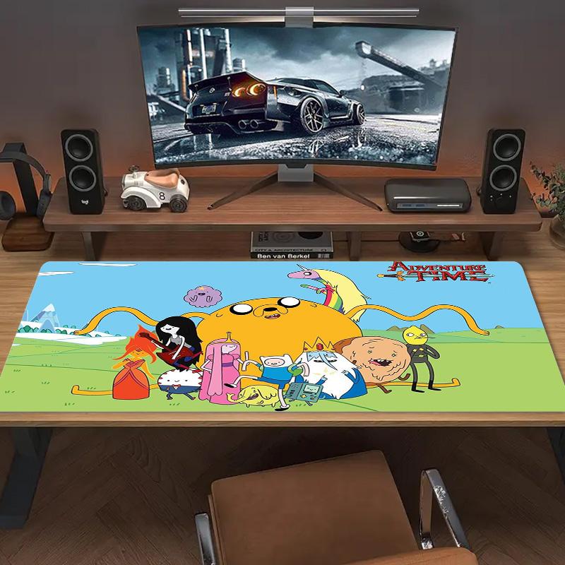Adventure-Time Color Mouse Pad Large Gaming Table Cushion Non-slip Laptop Tablet Big Mousepad XXL Mat Mini PC Playmat With Lock edge