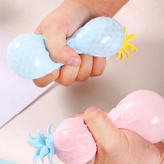 1/4Pcs Pineapple Squeeze Toy Anxiety Relief Pineapple Stress Toy Hand Exercise Relaxation Fruit Sensory Fidget Toy Party Favors