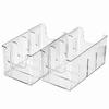 Space Saving Large Capacity Storage Container Transparent Stackable Storage Box Removable Dividers Organizing Box Makeup