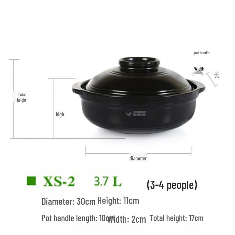Zhishi Ceramic Soup Pot 3.7L