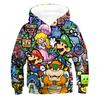 Super Mario Brothers Mario Children's Versatile Sweater Cosplay Spring and Autumn Anime Hoodie Jacket Men