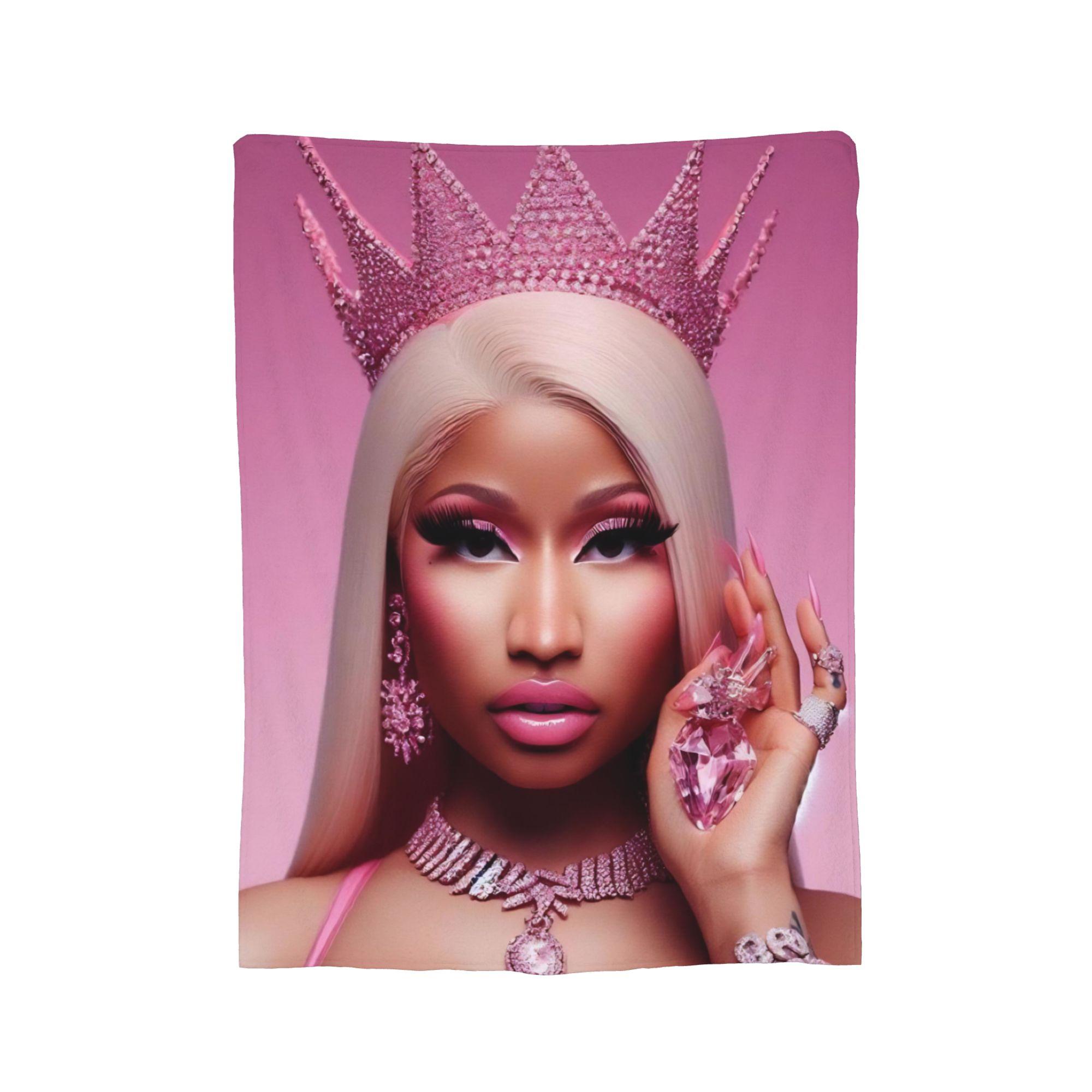 

Nicki Minaj Blankets Fleece Printed Breathable Super Warm Throw Blankets for Home Travel Bedspreads 75x90cm