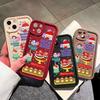 Soft Silicone Square Ladder Printing Pattern Phone Casing Full Cover Camera Shockproof Protection Rubber Case for Samsung