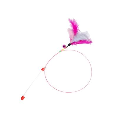 90cm Interaktives Katzenspielzeug Spielzeug mit Glocke Stahldraht Leichte Spielstange Schöner Katzen Teaser Stick