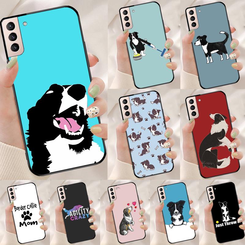Border Collie Dog Funda Case For Samsung Galaxy S25 Ultra S9 S10 S20 S22 Plus S21 FE S23 S24 Ultra Phone Cover