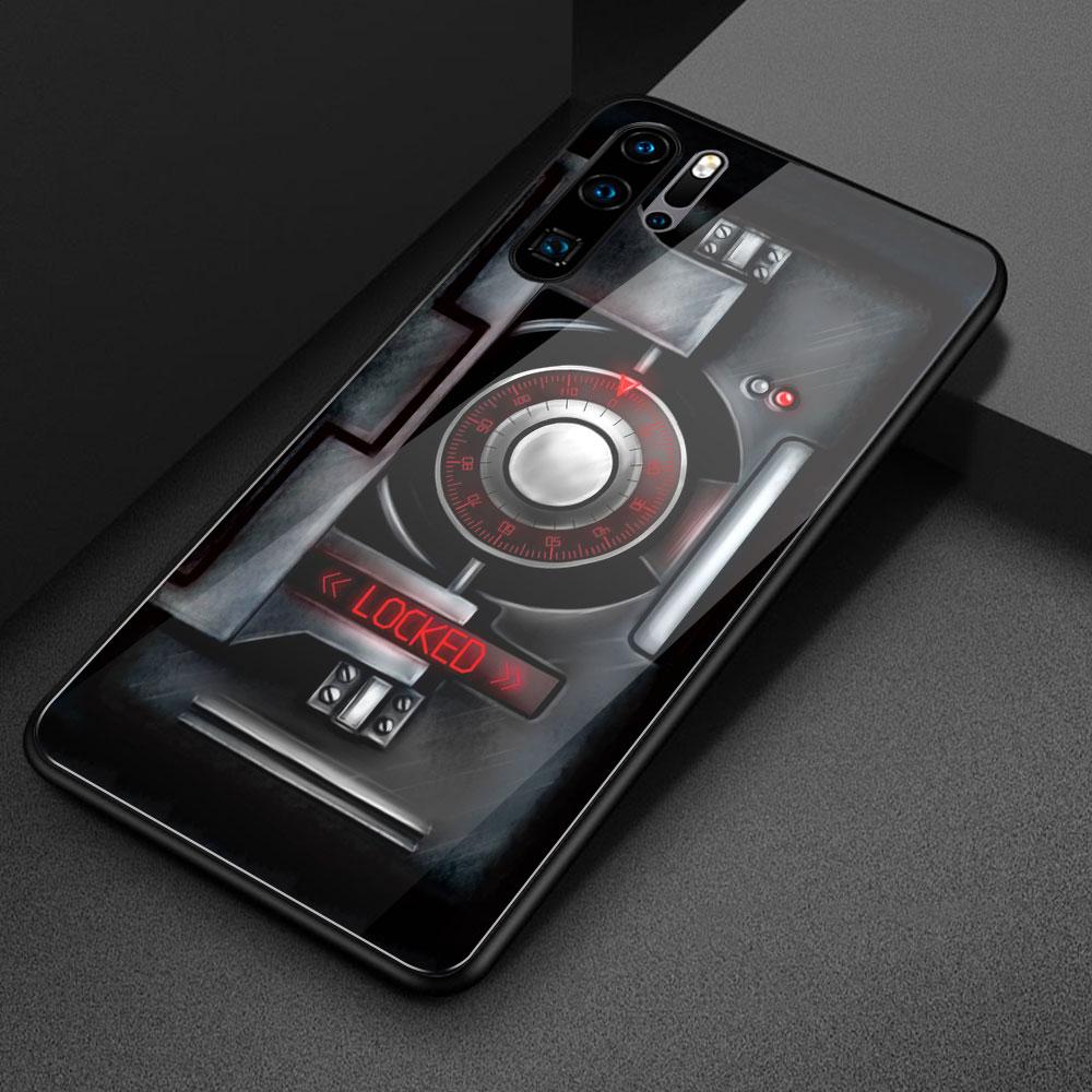 Für Huawei P20 Lite Hülle Glasrückseite mit gesperrtem Bild P30 Pro Hülle für Huawei P9 P10 Plus P20 P30 Pro P20 P30 Lite Hülle