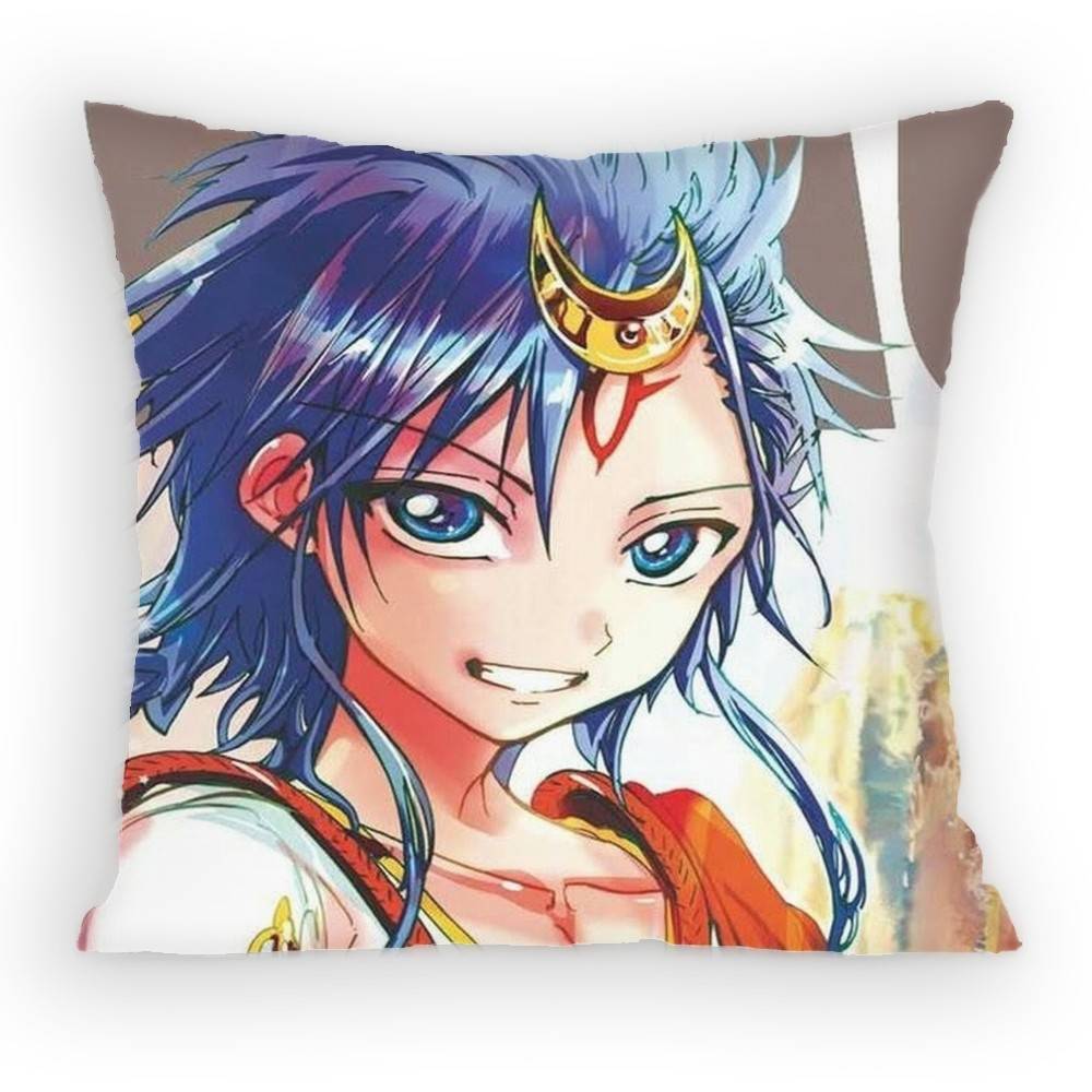Magi The Labyrinth of Magic Anime Pillow Case Sofa Living Room Bedroom Headboard Backrest Cushion Square Cushion Nap Time