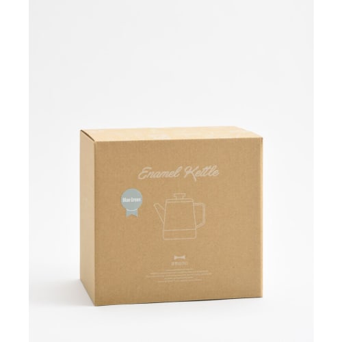 BRUNO Enamel Kettle, 1.6L, Induction Compatible, Direct Flame Compatible, Gas Compatible, Fuji Enamel Collaboration, Greige, Outdoor Use, BHK282-GRG