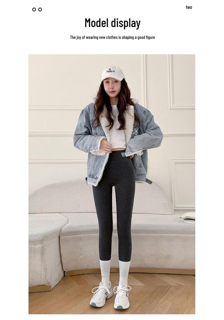 Women's Lambswool Leggings 2025: Plus Velvet Thick, Warm Cotton Pants for Plus-Size & Chubby Girls - Autumn/Winter.