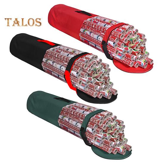 Gift Wrapping Paper Storage Bag Organizer with Handle Zipper Closure Large Capacity Waterproof Portable Wrapping Paper Holder