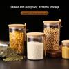 Großes Glasvorratsglas für Kaffeebohnen, Snacks, Vollkornprodukte, Trockenwaren und Tee