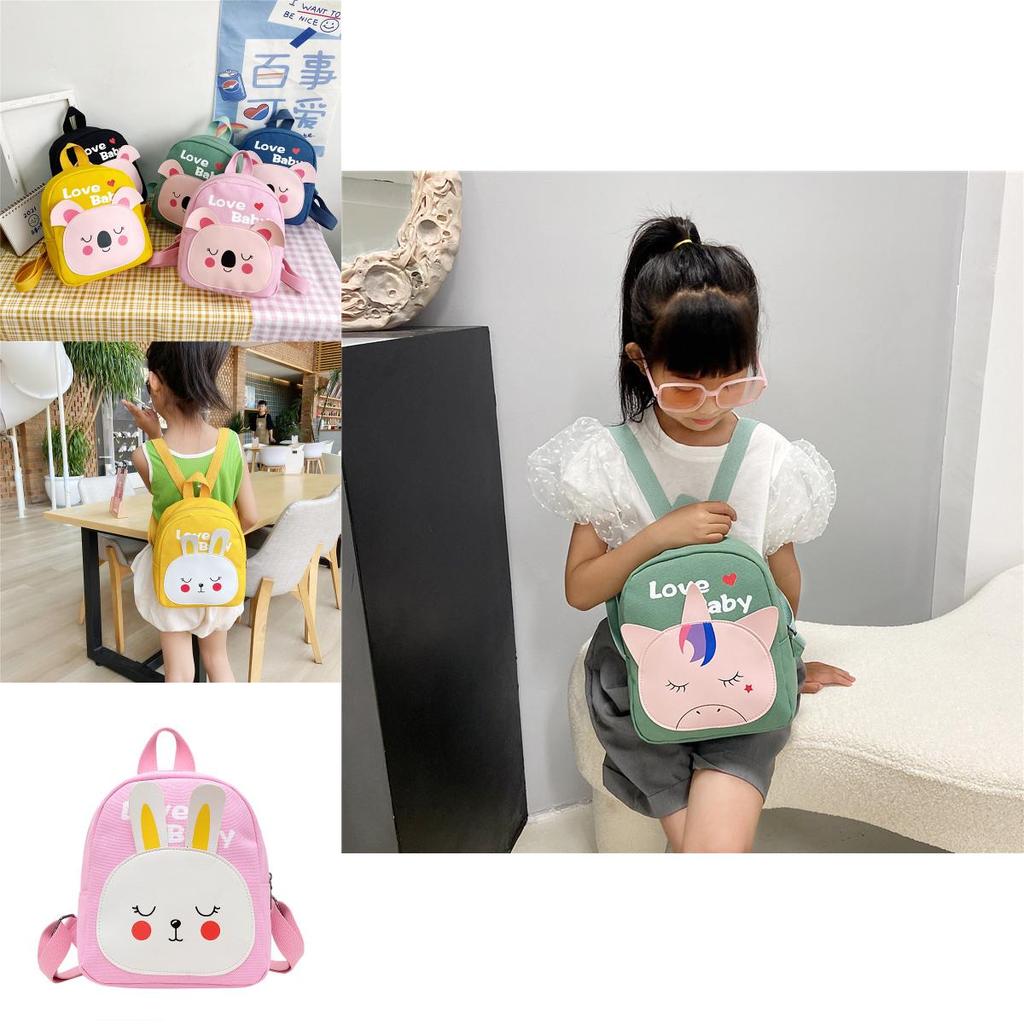 Stylish Breathable Durable Cartoon Animal Canvas Backpack For Toddlers