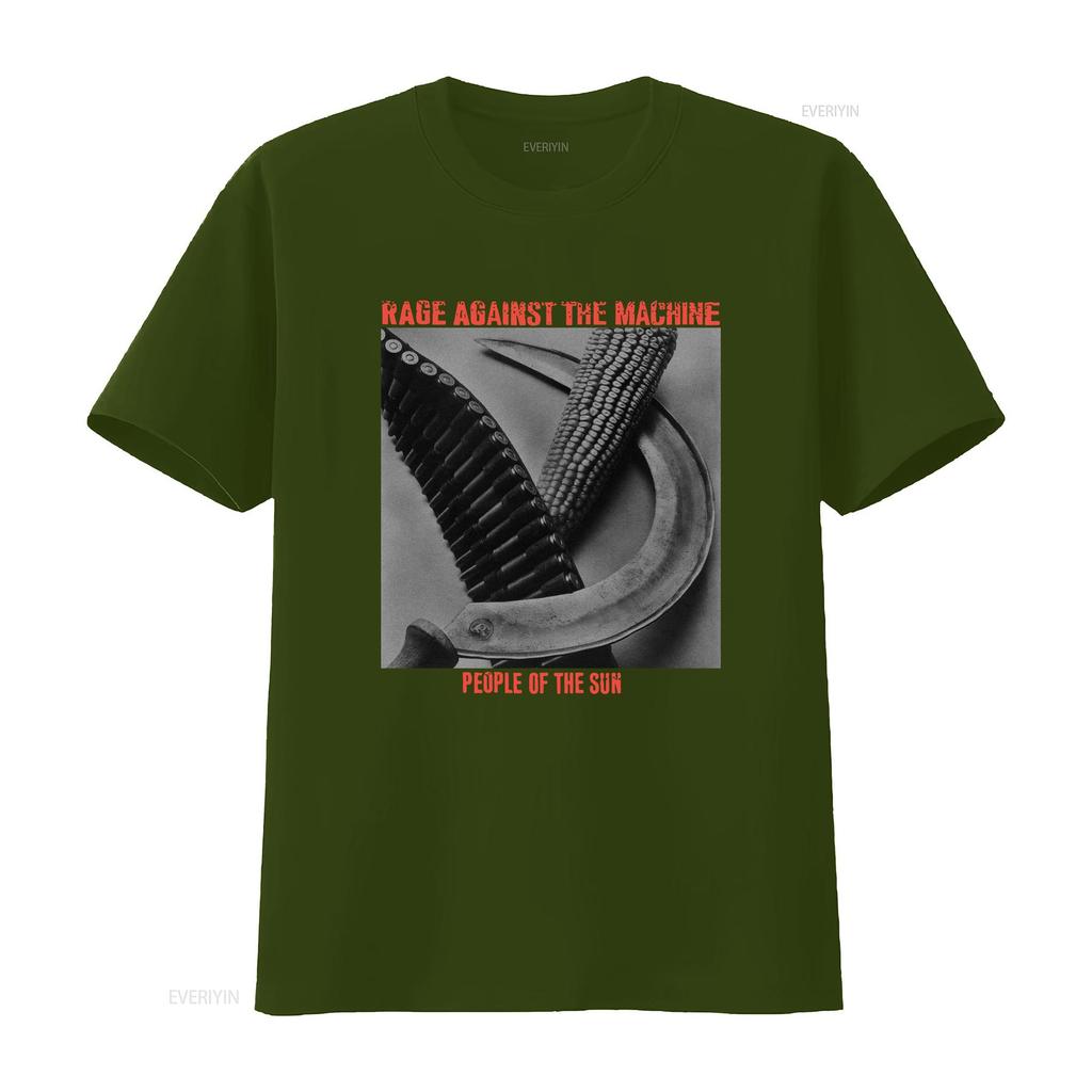 Maglietta Vintage Rage Against The Machine vintage Lavata grafica uomo Versatile streetwear Unisex Top Per l'uso quotidiano Morbido