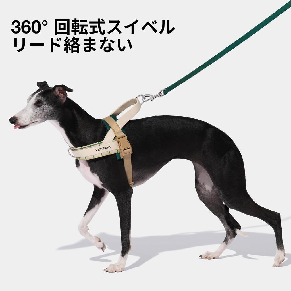 VETRESKA Santal Forest Harness Set Cute Dog Harness and Leash Set with Backpack Reduces Easy Secure Easy to Put On and Take Soft Padded Pet Harness