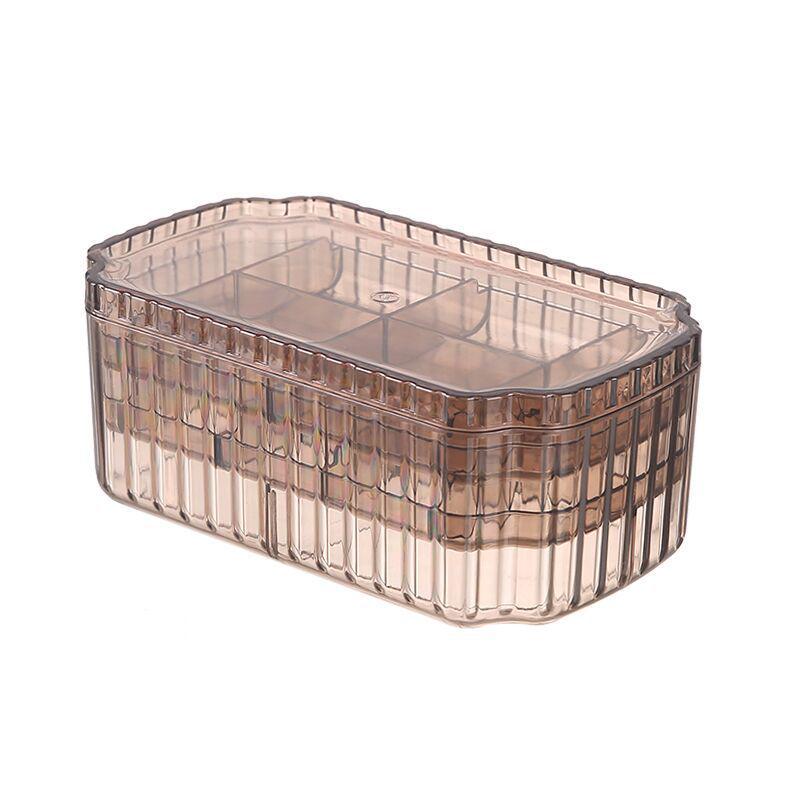 Elegant Clear Jewelry Organizer Box with Anti-Oxidation for Earrings, Necklaces, and Rings