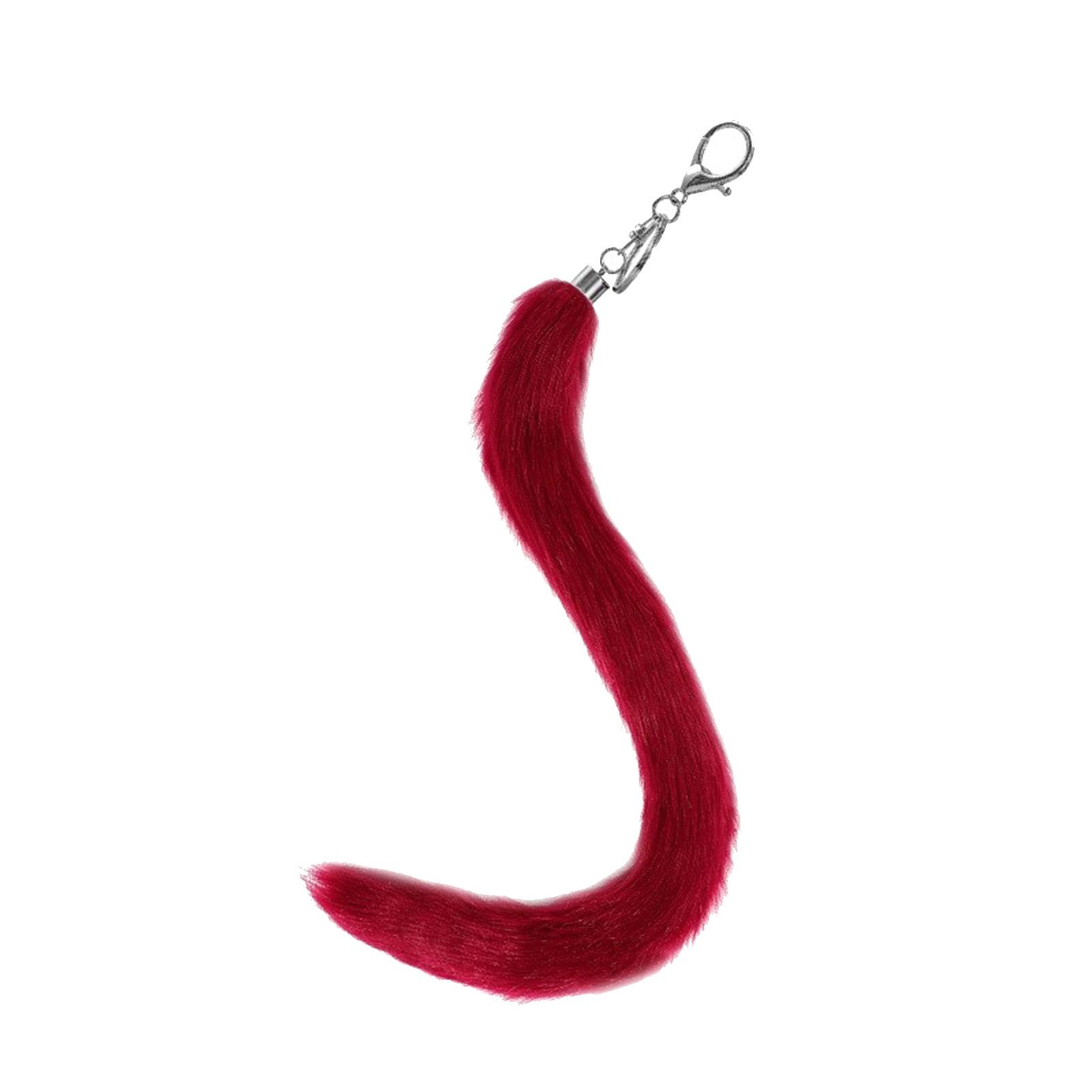 

Унікальний ключ-брелок, барвистий кулон, хвіст тварини, кулон, косплей, іграшка, сумка, кулон, барвисті брелоки, подарунок для любителів моди вина червоного кольору