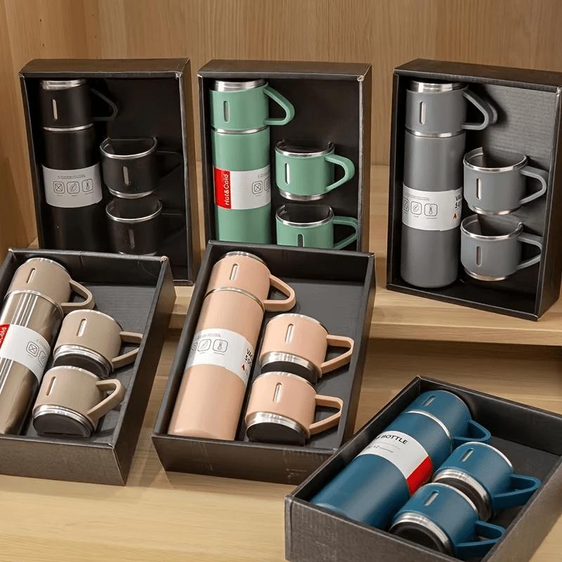500ml/16.9oz Stainless Steel Insulated Mug, Portable Insulated Bottle with Lid, Durable Outdoor Water Bottle