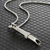 Turn the Beads to Adjust Breathing Meditation Mindfulness Whistle Pendant Necklace Jewelry