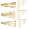 50-100pcs Stainless Steel Flat Head Pins Gold Silver Plated Ball Head Pins Eye Needle For Jewelry Making DIY Earring Accessories