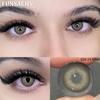 FUNSACHY Colored Contact Lenses Yearly Blue Lens for Eyes Makeup Beauty Brown Color Lenses Fashion Grey Pupils Contacts 2Pcs