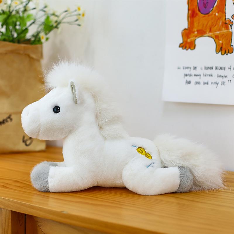 New Year Zodiac Horse Plush Toy - Lucky Horse Doll for Claw Machines and Decor