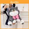 Peluche Chat Lucifer en Matière Peluche Courte pour Enfants et Adolescents