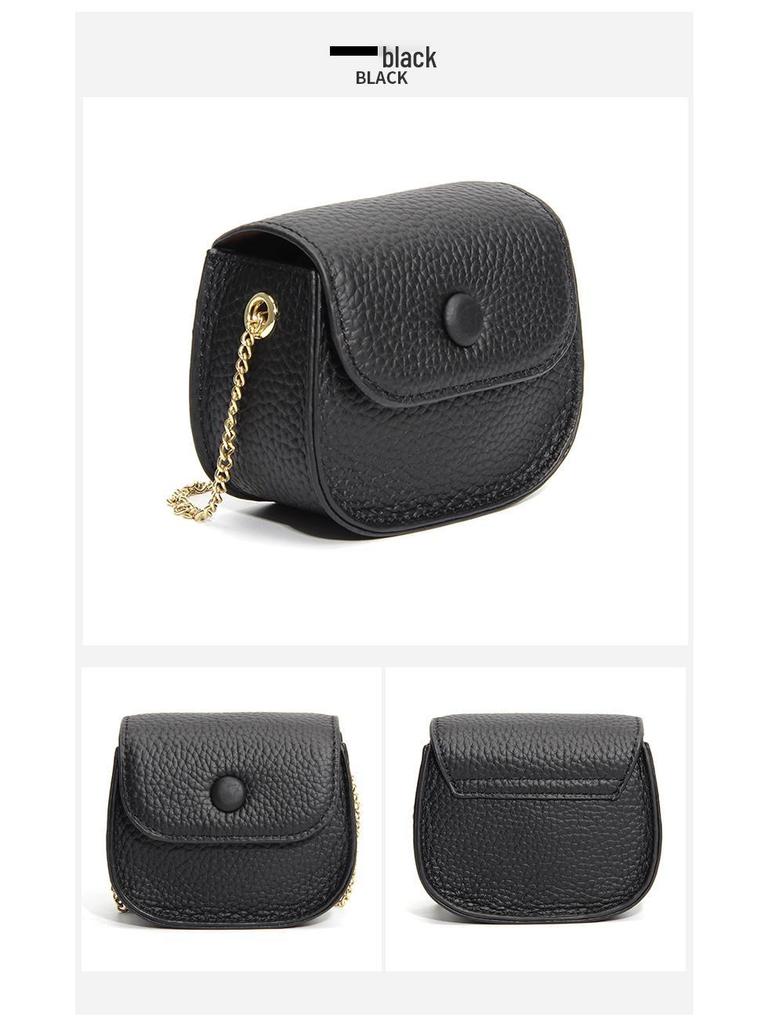 Portmoneu mini crossbody din piele naturală pentru femei