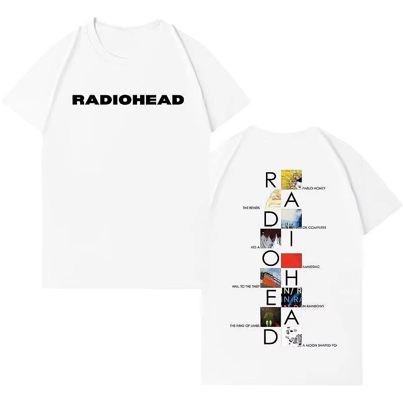 Radiohead Tour 2026 T Shirts Unisexs Fashion High Quality Tshirts Unisex Hip Hop High Quality Pure Cotton Casual Tees Unisex