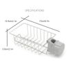 Faucet Storage Rack Stainless Steel Drain Rack with Hook for Kitchen Bathroom