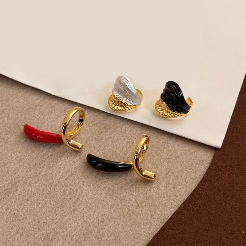 Unregelmäßiger Wassertropfen Offener Ring für Damen Verstellbarer Gebogener Öffnungs-Fingerring Zubehör Einzigartiges Festival-Accessoire