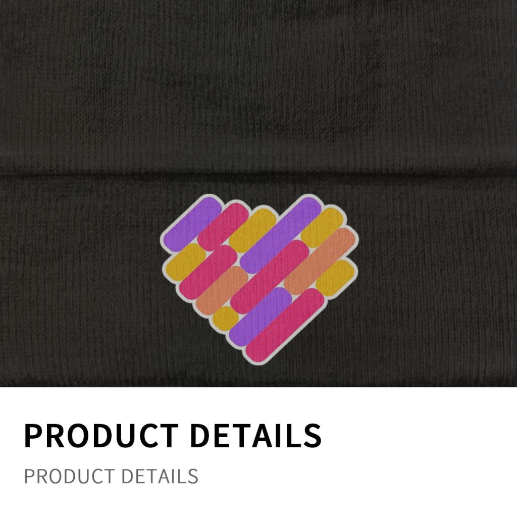 Logotipo do aplicativo Likee Likee Heart Rainbow Graffiti Chapéu de malha Gorros Outono Inverno Chapéus Quentes Moda Unissex Boné para Mulheres Unissex